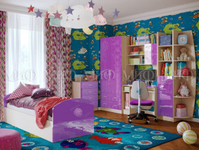 Детская комната Юниор-2 Фиолетовый металлик в Тарко-Сале - tarko-sale.magazinmebel.ru | фото