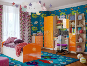 Детская комната Юниор-2 Оранжевый металлик в Тарко-Сале - tarko-sale.magazinmebel.ru | фото