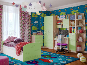 Детская комната Юниор-2 Салатовый в Тарко-Сале - tarko-sale.magazinmebel.ru | фото - изображение 1