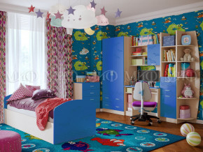 Детская комната Юниор-2 Синий в Тарко-Сале - tarko-sale.magazinmebel.ru | фото