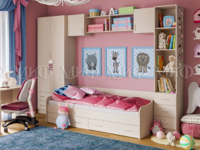 Детская комната Вега 1 Дуб беленый в Тарко-Сале - tarko-sale.magazinmebel.ru | фото