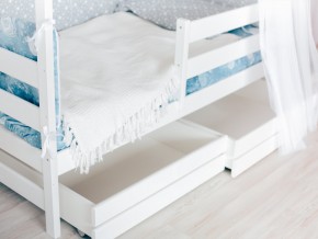 Детская кровать Домик Эко с ящиками белый в Тарко-Сале - tarko-sale.magazinmebel.ru | фото - изображение 3