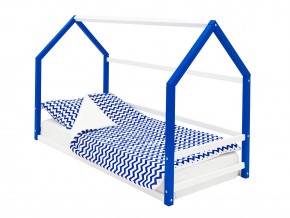 Детская кровать-домик Монтессори Svogen сине-белый в Тарко-Сале - tarko-sale.magazinmebel.ru | фото