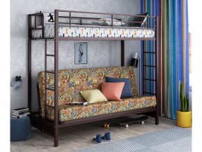 Двухъярусная кровать с диваном Мадлен Коричневая-марки в Тарко-Сале - tarko-sale.magazinmebel.ru | фото