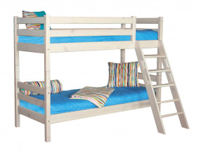 Двухъярусная кровать Соня вариант 10 с наклонной лестницей белая в Тарко-Сале - tarko-sale.magazinmebel.ru | фото - изображение 2