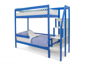 Двухъярусная кровать Svogen с бортиком синий в Тарко-Сале - tarko-sale.magazinmebel.ru | фото