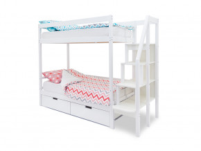 Двухъярусная кровать Svogen с ящиками белый в Тарко-Сале - tarko-sale.magazinmebel.ru | фото - изображение 1