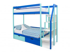 Двухъярусная кровать Svogen с ящиками мятно-синий в Тарко-Сале - tarko-sale.magazinmebel.ru | фото