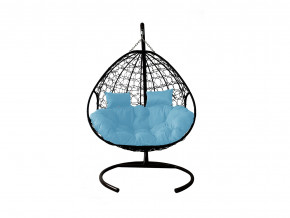 Кокон Для двоих с ротангом голубая подушка в Тарко-Сале - tarko-sale.magazinmebel.ru | фото - изображение 1