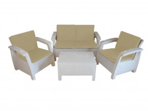 Комплект уличной мебели Yalta Premium Terrace Set белый в Тарко-Сале - tarko-sale.magazinmebel.ru | фото