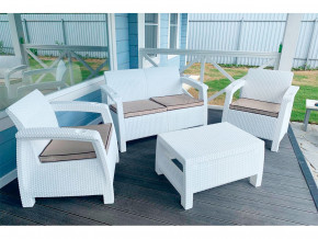 Комплект уличной мебели Yalta Terrace Set белый в Тарко-Сале - tarko-sale.magazinmebel.ru | фото