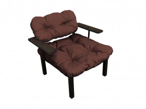 Кресло Дачное коричневая подушка в Тарко-Сале - tarko-sale.magazinmebel.ru | фото
