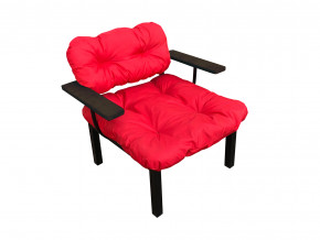 Кресло Дачное красная подушка в Тарко-Сале - tarko-sale.magazinmebel.ru | фото