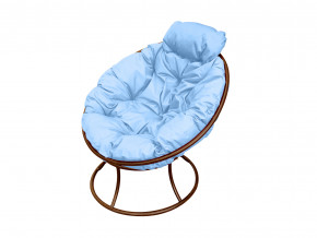 Кресло Папасан мини без ротанга голубая подушка в Тарко-Сале - tarko-sale.magazinmebel.ru | фото - изображение 1