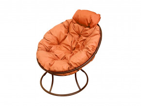 Кресло Папасан мини без ротанга оранжевая подушка в Тарко-Сале - tarko-sale.magazinmebel.ru | фото
