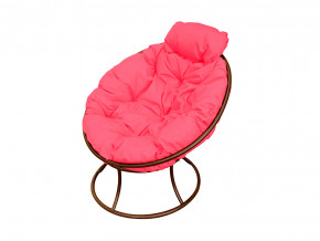 Кресло Папасан мини без ротанга розовая подушка в Тарко-Сале - tarko-sale.magazinmebel.ru | фото