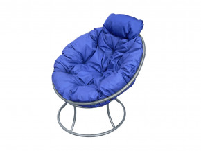 Кресло Папасан мини без ротанга синяя подушка в Тарко-Сале - tarko-sale.magazinmebel.ru | фото - изображение 1