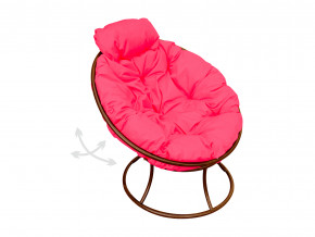 Кресло Папасан мини пружинка без ротанга розовая подушка в Тарко-Сале - tarko-sale.magazinmebel.ru | фото