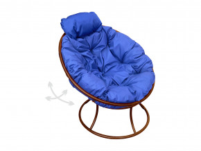 Кресло Папасан мини пружинка без ротанга синяя подушка в Тарко-Сале - tarko-sale.magazinmebel.ru | фото