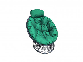 Кресло Папасан мини с ротангом зелёная подушка в Тарко-Сале - tarko-sale.magazinmebel.ru | фото - изображение 1