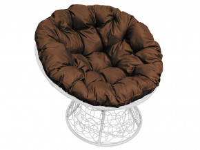 Кресло Папасан с ротангом коричневая подушка в Тарко-Сале - tarko-sale.magazinmebel.ru | фото