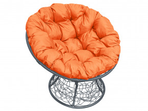 Кресло Папасан с ротангом оранжевая подушка в Тарко-Сале - tarko-sale.magazinmebel.ru | фото
