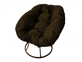 Кресло Пончик без ротанга коричневая подушка в Тарко-Сале - tarko-sale.magazinmebel.ru | фото