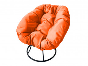 Кресло Пончик без ротанга оранжевая подушка в Тарко-Сале - tarko-sale.magazinmebel.ru | фото