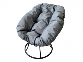 Кресло Пончик без ротанга серая подушка в Тарко-Сале - tarko-sale.magazinmebel.ru | фото