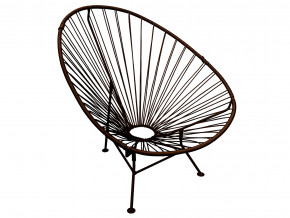 Кресло Ракушка с ротангом коричневый в Тарко-Сале - tarko-sale.magazinmebel.ru | фото