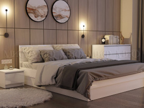 Кровать 1400 Челси Белый глянец в Тарко-Сале - tarko-sale.magazinmebel.ru | фото - изображение 2