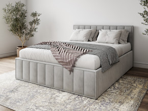 Кровать 1400 Лана серый велюр в Тарко-Сале - tarko-sale.magazinmebel.ru | фото