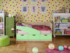 Кровать Бабочки 1600 Салатовый в Тарко-Сале - tarko-sale.magazinmebel.ru | фото