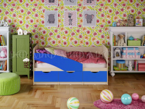 Кровать Бабочки 1600 Синий в Тарко-Сале - tarko-sale.magazinmebel.ru | фото