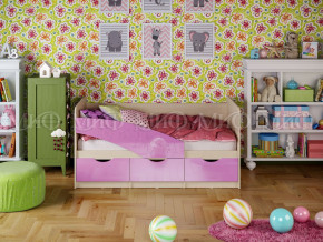 Кровать Бабочки 1600 Сиреневый металлик в Тарко-Сале - tarko-sale.magazinmebel.ru | фото - изображение 1
