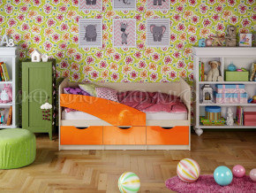 Кровать Бабочки 1800 Оранжевый металлик в Тарко-Сале - tarko-sale.magazinmebel.ru | фото - изображение 1