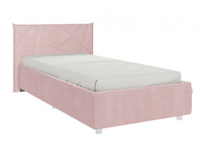 Кровать Бест 900 велюр нежно-розовый в Тарко-Сале - tarko-sale.magazinmebel.ru | фото - изображение 1