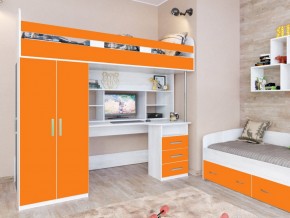 Кровать чердак Аракс винтерберг-оранжевый в Тарко-Сале - tarko-sale.magazinmebel.ru | фото
