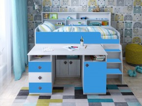 Кровать чердак Малыш-5 винтерберг-голубой в Тарко-Сале - tarko-sale.magazinmebel.ru | фото