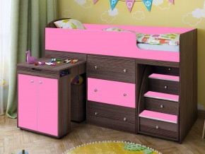 Кровать чердак Малыш 80х180 бодега-розовый в Тарко-Сале - tarko-sale.magazinmebel.ru | фото - изображение 1