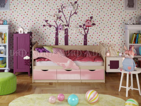 Кровать Дельфин-1 1600 Розовый металлик в Тарко-Сале - tarko-sale.magazinmebel.ru | фото