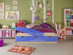 Кровать Дельфин 1600 Синий металлик в Тарко-Сале - tarko-sale.magazinmebel.ru | фото - изображение 1