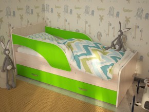 Кровать детская Максимка млечный дуб-лайм в Тарко-Сале - tarko-sale.magazinmebel.ru | фото - изображение 1