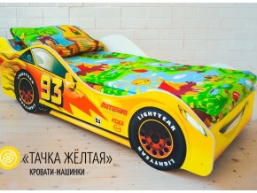 Кровать детская машина Тачка Желтая в Тарко-Сале - tarko-sale.magazinmebel.ru | фото - изображение 1