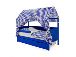 Кровать-домик мягкий Svogen с ящиками и бортиком синий в Тарко-Сале - tarko-sale.magazinmebel.ru | фото - изображение 3