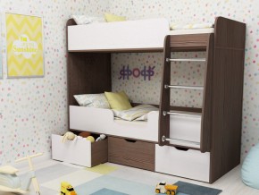 Кровать двухъярусная Малыш двойняшка бодега-белый в Тарко-Сале - tarko-sale.magazinmebel.ru | фото - изображение 1
