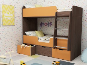 Кровать двухъярусная Малыш двойняшка бодега-оранжевый в Тарко-Сале - tarko-sale.magazinmebel.ru | фото