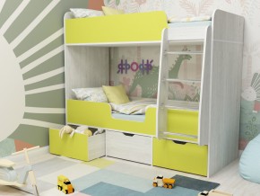 Кровать двухъярусная Малыш двойняшка винтерберг-лайм в Тарко-Сале - tarko-sale.magazinmebel.ru | фото