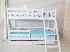 Кровать двухъярусная Сонечка с наклонной лестницей и ящиками в Тарко-Сале - tarko-sale.magazinmebel.ru | фото - изображение 1