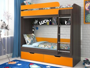 Кровать двухъярусная Юниор 5 Бодего-Оранжевый в Тарко-Сале - tarko-sale.magazinmebel.ru | фото